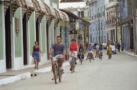Bicicletas en las calles de Sancti Spíritus (foto tomada del blog Cubanoticiasdisidentes)