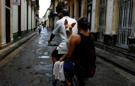 Bicicleta en las calles de La Habana.