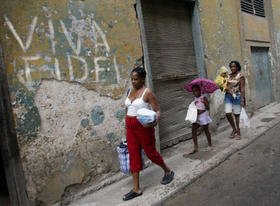 Estampa cotidiana en Cuba en esta foto de archivo