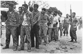 Miembros de la Brigada 2506, tras la frustrada invasión de Bahía de Cochinos, en Cuba