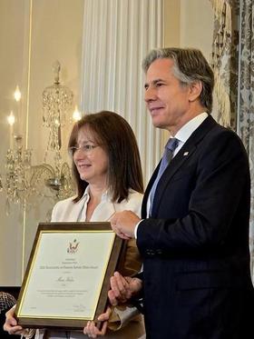 María C. Werlau y Antony Blinken