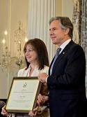 María C. Werlau y Antony Blinken