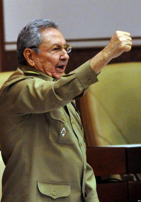 El gobernante Raúl Castro al clausurar la segunda y última sesión anual del Parlamento cubano durante 2013