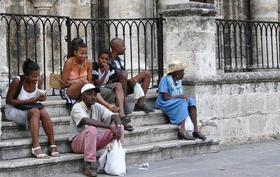 Vendedores ambulantes en La Habana