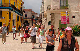 Turistas en Cuba. Turistas en Cuba