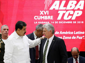 Maduro y Díaz-Canel en esta foto de archivo