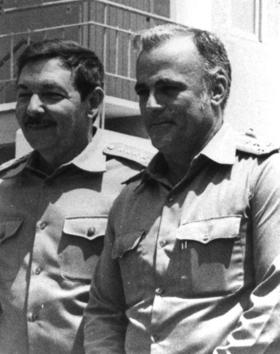 Raúl Castro y Rafael del Pino