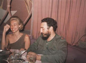 Lisa Howard y Fidel Castro