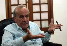 Ricardo Alarcón, presidente de la Asamblea Nacional del Poder Popular. La Habana, 17 de junio de 2009. (AP)