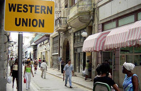 Western Union ha sido la principal agencia para el envío de dinero de EEUU a Cuba desde 1999