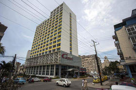 El hotel Capri, en La Habana, Cuba, fotografiado el 12 de septiembre de 2017