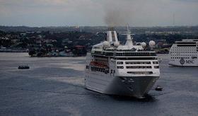 Cruceros en la bahía de La Habana