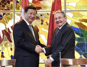 Xi Jinping y Raúl Castro