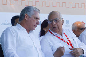 Miguel Díaz-Canel y Ricardo Cabrisas