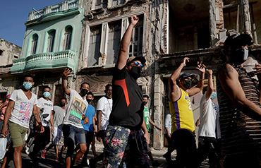 El año 2021 estuvo marcado en Cuba por las masivas protestas antigubernamentales del 11 de julio, inéditas en la Isla