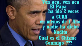 Otro meme sobre el viaje del presidente estadounidense, Barack Obama, a Cuba