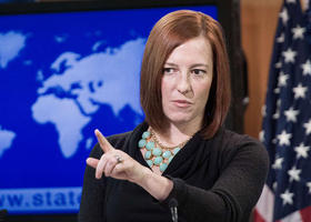 Jen Psaki, la portavoz del Departamento de Estado