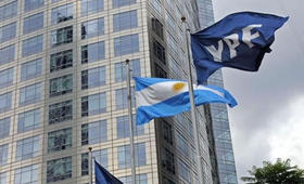 Sede de la compañía española expropiada en Argentina