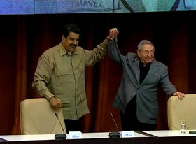 Nicolás Maduro y Raúl Castro