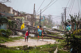 Estragos de Irma en Caibarién, Cuba