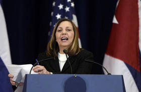 Josefina Vidal en esta foto de archivo