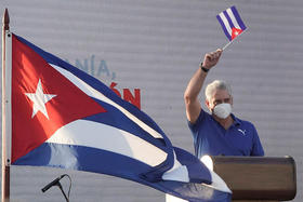 El presidente de Cuba Miguel Díaz-Canel