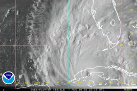El impacto de Gustav.