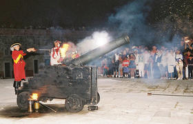 Ceremonia del Cañonazo de las nueve en La Habana