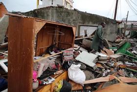 Destrucción causada por el huracán Matthew en Cuba