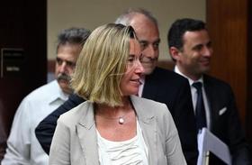 La jefa de la diplomacia de la Unión Europea (UE), Federica Mogherini, en Cuba