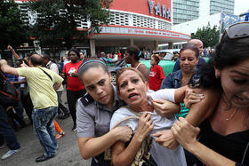 Represión a las Damas de Blanco en Cuba, en esta imagen de archivo. Represión a las Damas de Blanco en Cuba, en esta imagen de archivo