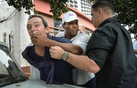 Represión en Cuba en esta foto de archivo