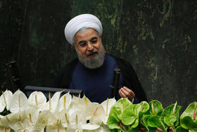 El presidente de Irán, Hasan Rohani