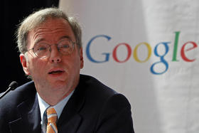 El presidente ejecutivo de Google, Eric Schmidt