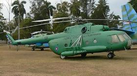 Helicóptero de la fuerza aérea cubana
