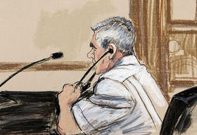 Imagen de los archivos procesales que muestra al acusado en los tribunales en 2009. (Imagen de AP tomada de The Washington Post) Imagen de los archivos procesales que muestra al acusado en los tribunales en 2009