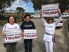 Partidarios de Donald Trump en Miami
