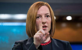 Jen Psaki, la portavoz del Departamento de Estado. Jen Psaki, la portavoz del Departamento de Estado