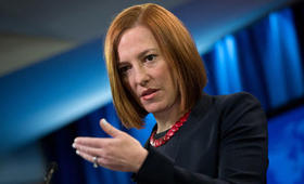 La portavoz del Departamento de Estado, Jen Psaki, en esta foto de archivo