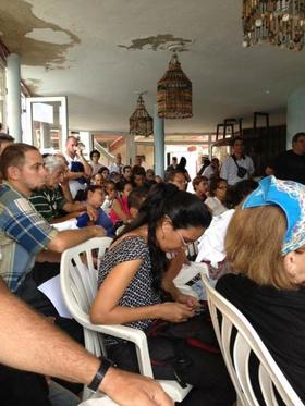 Asistentes al Festival CLIC, que tiene lugar en La Habana hasta el 23 de junio. (Foto publicada por Yoani Sánchez)
