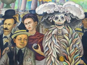 José Martí en mural de Diego Rivera