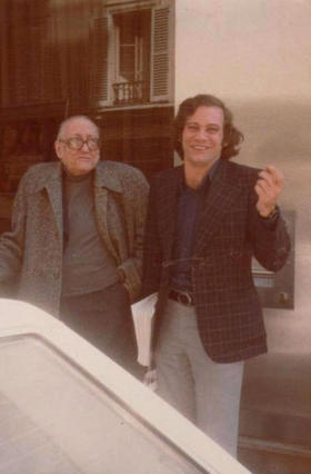  Manuel Pereira con Alejo Carpentier en París, abril, 1979