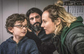 Rafael Santana, Numan Acar y Diane Kruger en In the Fade