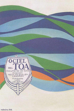 Afiche del documental Ociel del Toa, diseñado por Antonio Fernández Reboiro