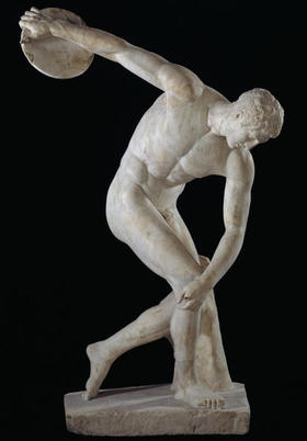 Discóbolo, siglo V a. C. Del escultor griego Mirón de Eléuteras