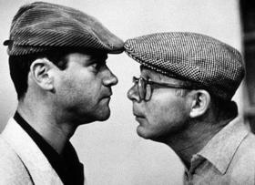 Jack Lemmon (izquierda) y Billy Wilder