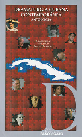 Cubierta del libro Dramaturgia cubana contemporánea. Antología