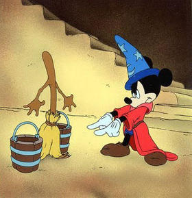 Fotograma de la cinta Fantasía, de Walt Disney