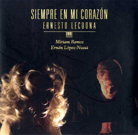 Cubierta del disco compacto con las canciones de Ernesto Lecuona