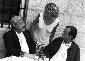 Guillermo Cabrera Infante, Begoña Rivas y Juan Goytisolo